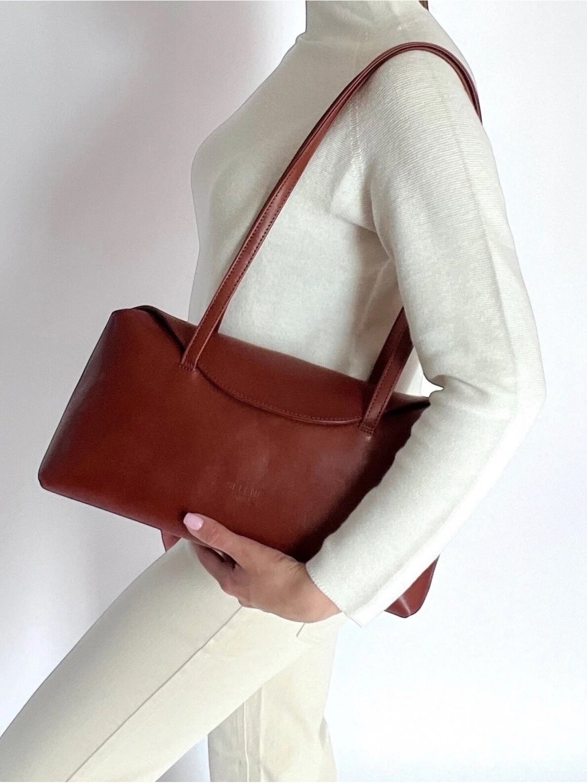 SELENE AMAS Juliette odinė rankinė - Chestnut 3