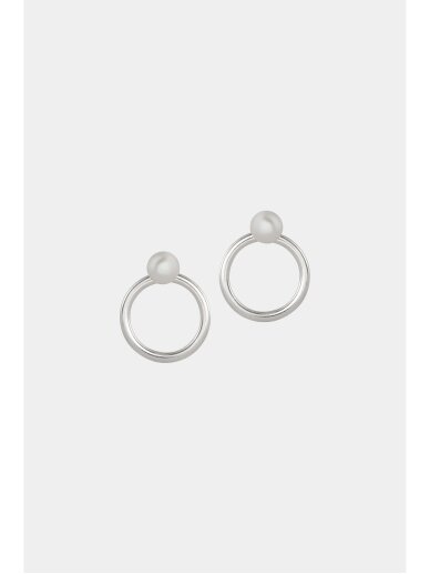 ADELE NOTES PEARL DIVER PERLO AUSKARAI ŽIEDO IŠORĖJ, 10 MM ADELE NOTES PEARL DIVER PERLO AUSKARAI ŽIEDO IŠORĖJ, 10 MM