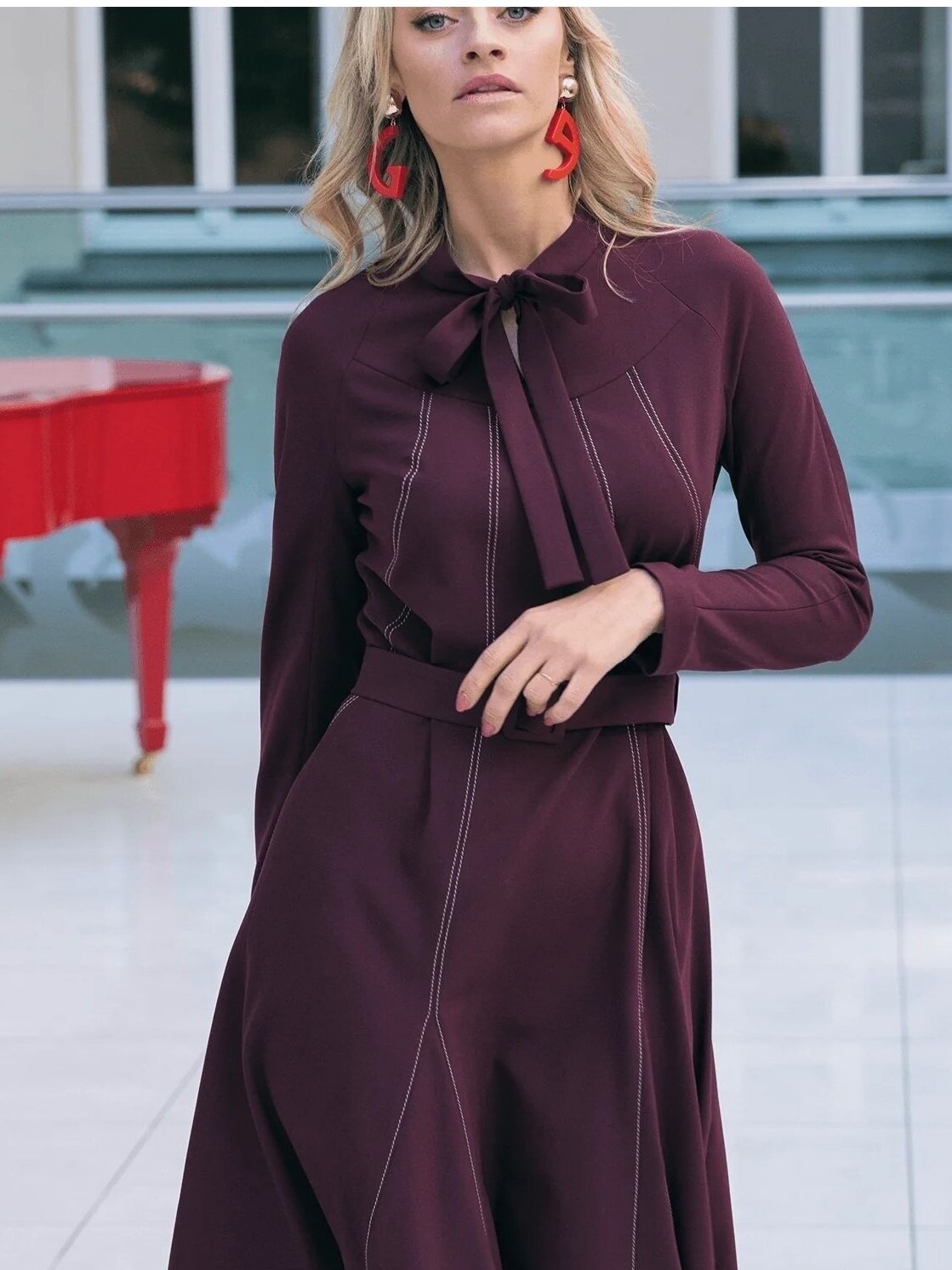 FG ATELIER bordo suknelė 2 FG ATELIER bordo suknelė 2