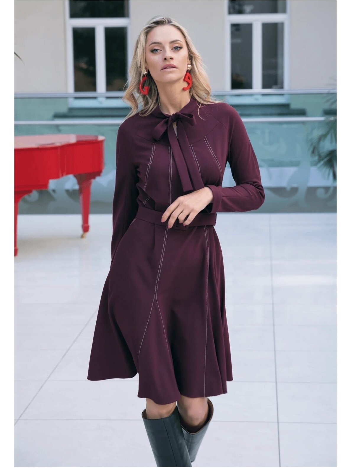 FG ATELIER bordo suknelė 3 FG ATELIER bordo suknelė 3