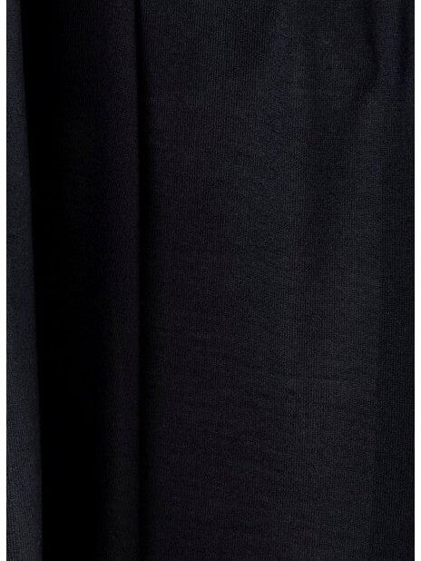 AG DESIGN Megztas itin platus, ilgas minimalistinis 100 % merino vilnos šalikas - juodas 6