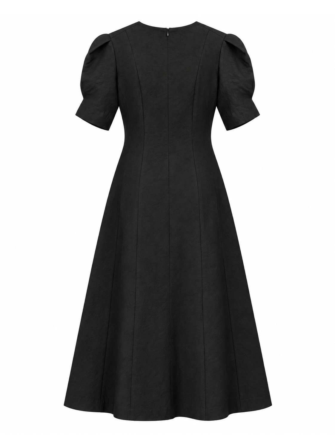 BAGOTA JUODA ELEGANTIŠKA ŽAKARDINĖ SUKNELĖ 4