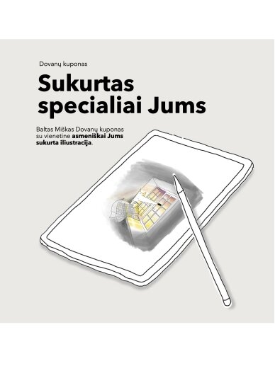 Balto Miško DOVANŲ KUPONAS - EMOCINIS Balto Miško DOVANŲ KUPONAS - EMOCINIS