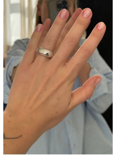 NO MORE sidabrinis žiedas THE ICON RING 4