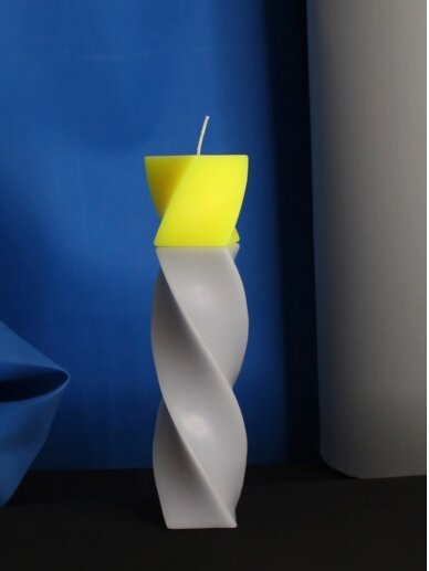 OOOGNIS unikalaus dizaino sojų vaško žvakė - neon 3