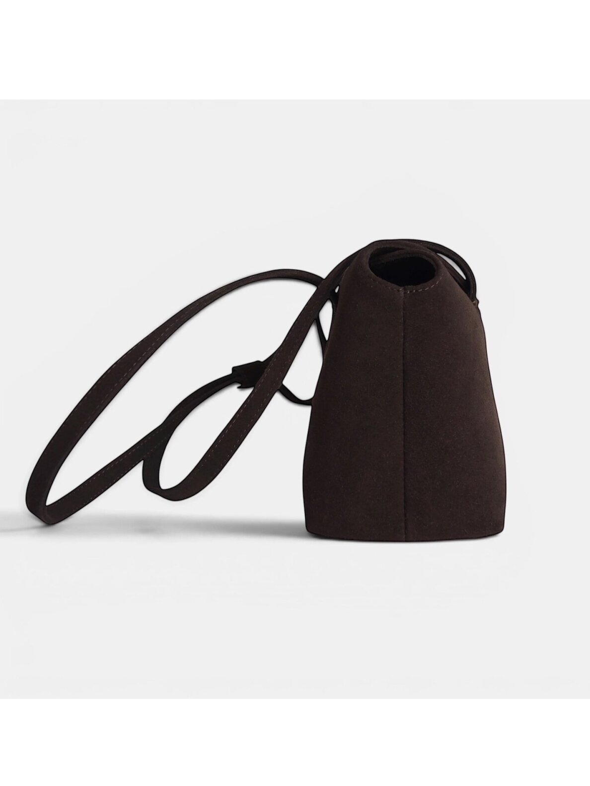 SELENE AMAS Juliette odinė rankinė - Espresso Suede 3