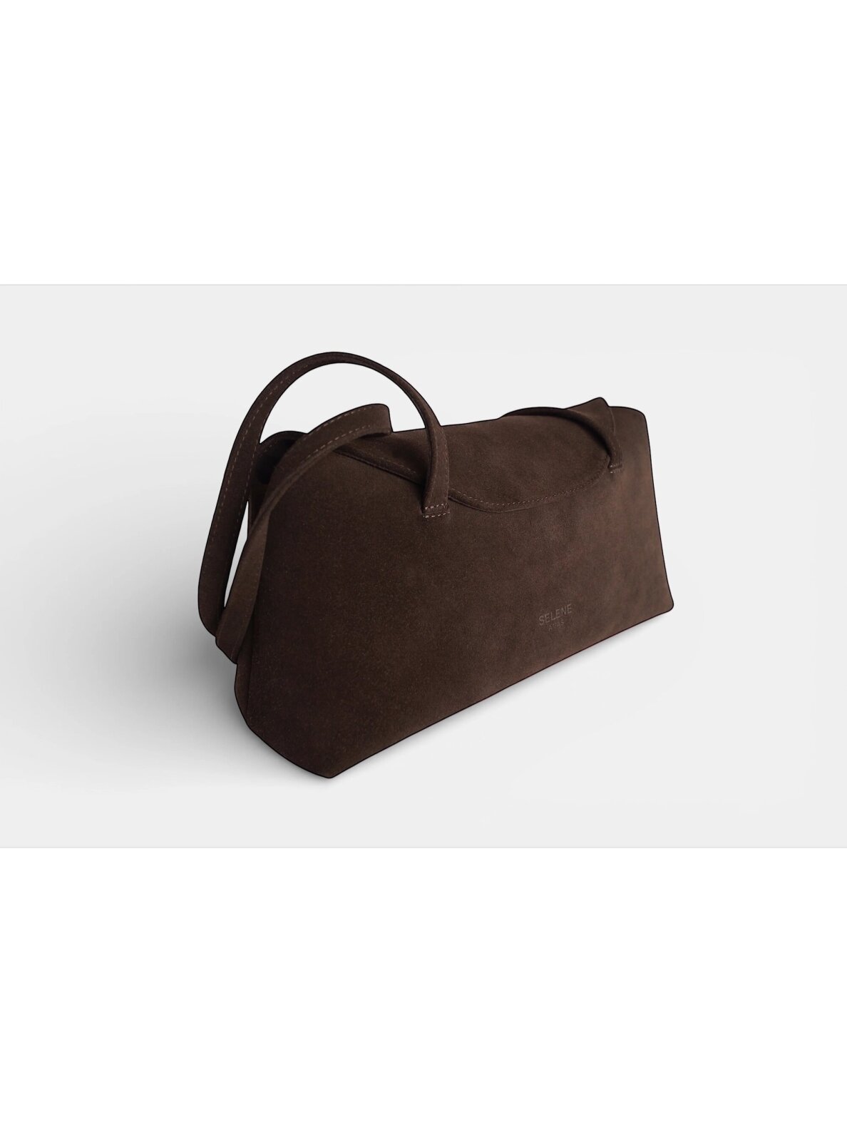 SELENE AMAS Juliette odinė rankinė - Espresso Suede 4
