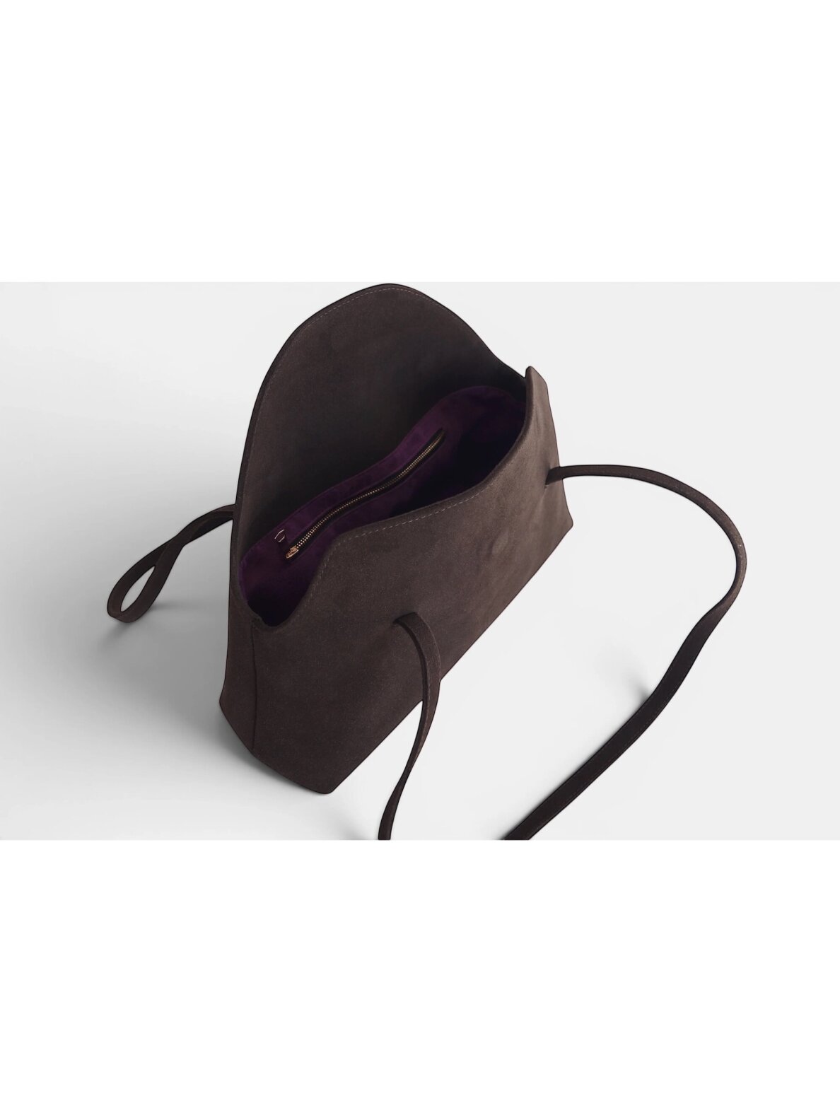 SELENE AMAS Juliette odinė rankinė - Espresso Suede 5