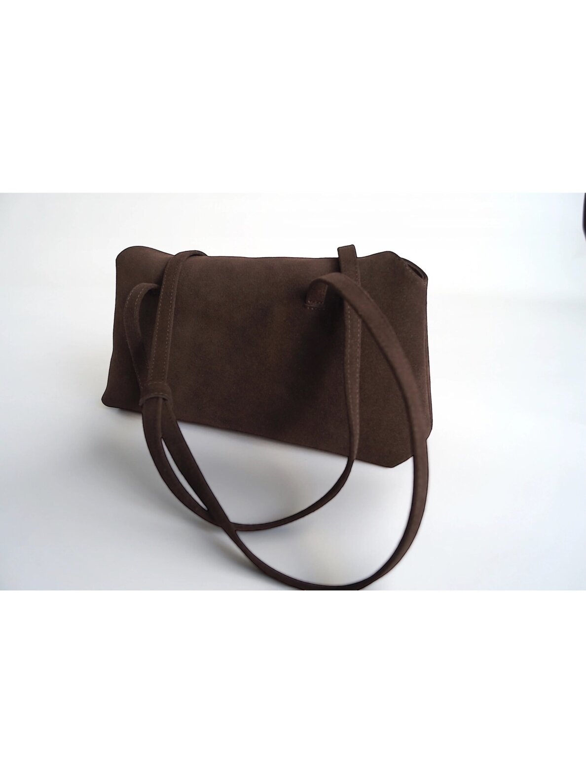 SELENE AMAS Juliette odinė rankinė - Espresso Suede 1