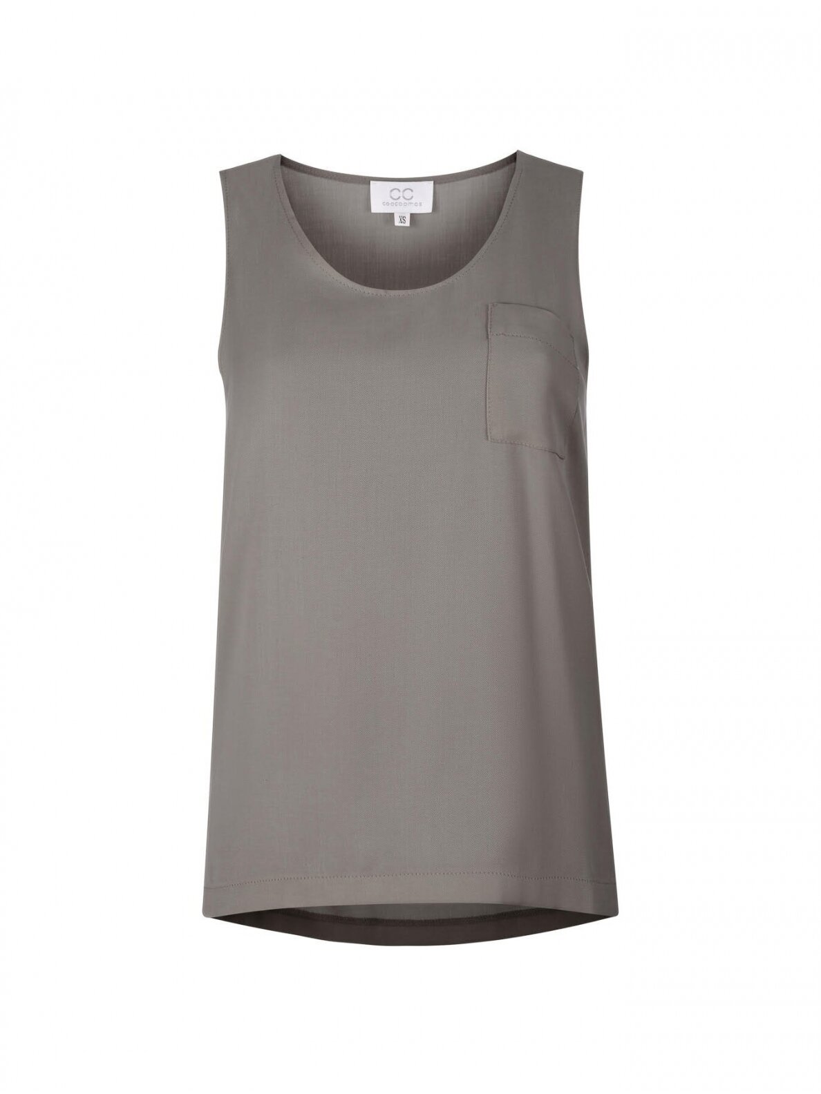 COOCOOMOS Tank top pilka šilko palaidinė COOCOOMOS Tank top pilka šilko palaidinė