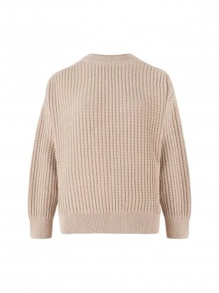 Coocoomos Jolie  smėlio spalvos medvilninis megztinis