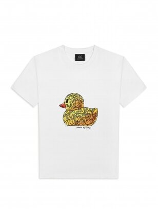 COOCOOMOS Iconic duck by Ettoja balti marškinėliai