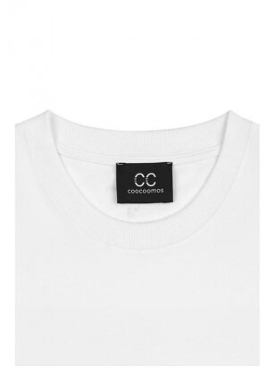 COOCOOMOS Love by Ida Grigonė balti marškinėliai