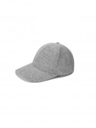 COOCOOMOS  šviesi kašmyro kepurė su snapeliu Baseball hat gray