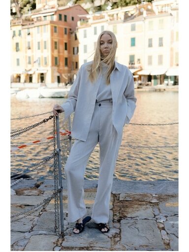 Coocoomos Federica lininiai oversized marškiniai