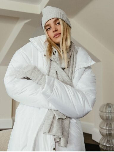 COOCOOMOS pilkos  Cashmere pirštinės