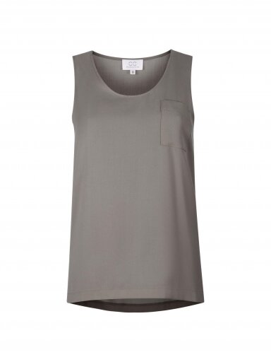 COOCOOMOS Tank top pilka šilko palaidinė COOCOOMOS Tank top pilka šilko palaidinė