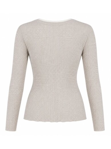COOCOOMOS plonas merino vilnos megztinis nude Jamina 2