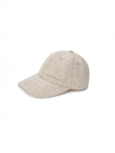 COOCOOMOS  šviesi kašmyro kepurė su snapeliu Baseball hat cream