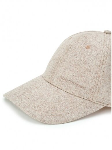 COOCOOMOS  šviesi kašmyro kepurė su snapeliu Baseball hat cream 2