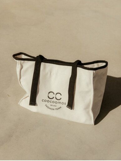 COOCOOMOS Fashion team juodas drobės krepšys 8