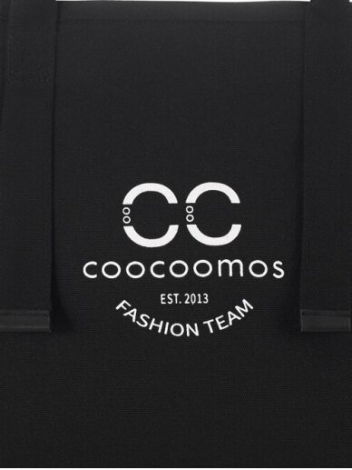 COOCOOMOS Fashion team juodas drobės krepšys 11