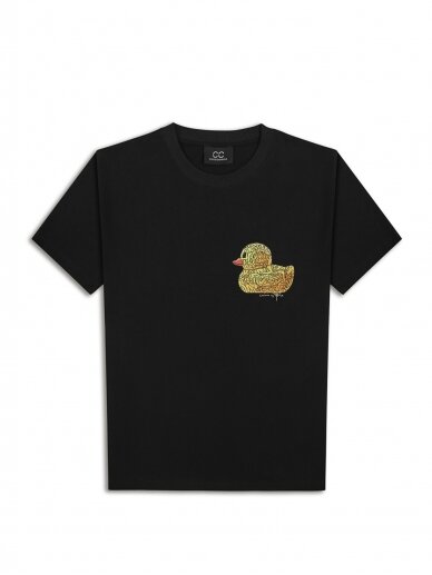 COOCOOMOS Iconic small duck by Ettoja juodi marškinėliai
