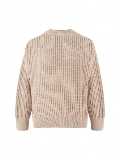 Coocoomos Jolie  smėlio spalvos medvilninis megztinis