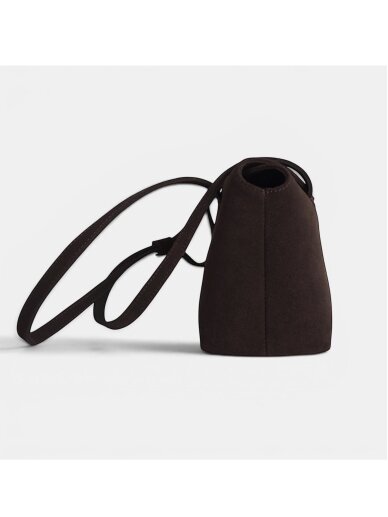 SELENE AMAS Juliette odinė rankinė - Espresso Suede 3