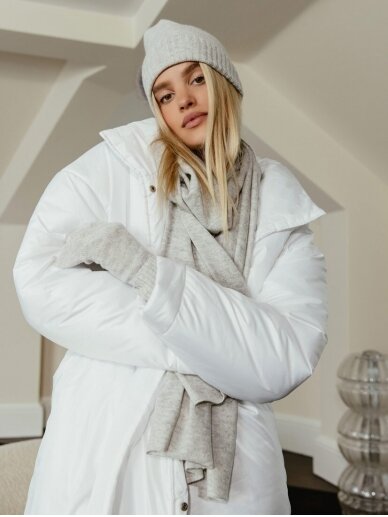 COOCOOMOS pilkos Cashmere pirštinės 1 COOCOOMOS pilkos Cashmere pirštinės 1