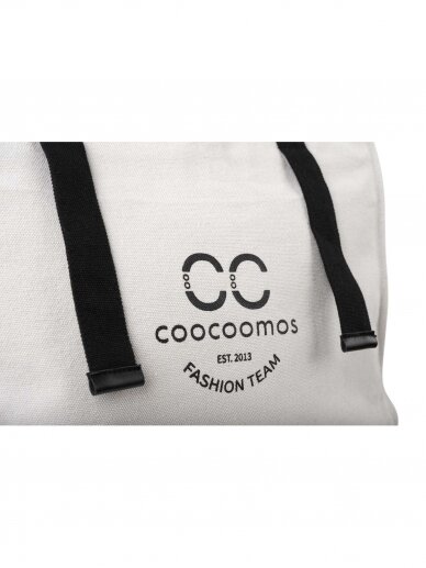 COOCOOMOS Fashion team juodas drobės krepšys 6