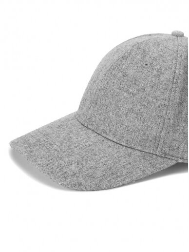 COOCOOMOS  šviesi kašmyro kepurė su snapeliu Baseball hat gray 3