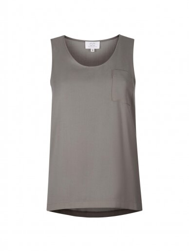 COOCOOMOS Tank top pilka šilko palaidinė COOCOOMOS Tank top pilka šilko palaidinė