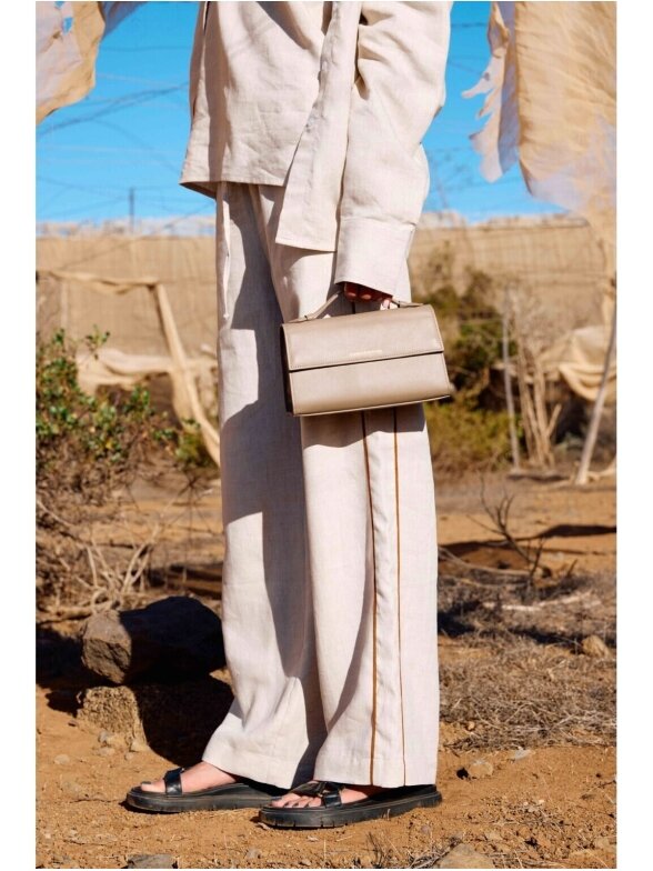 COOCOOMOS  Kriss linen trousers natural