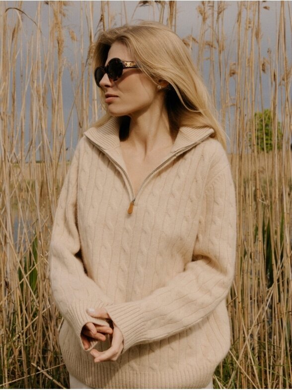 COOCOOMOS Dileta cashmere sweater nude