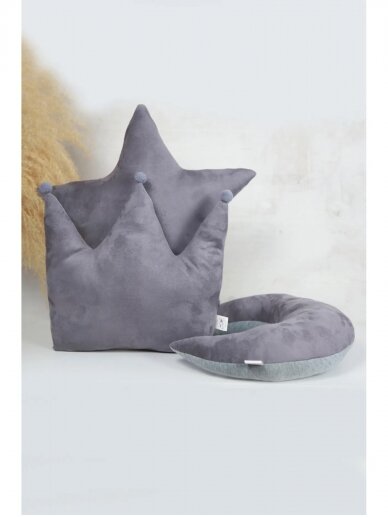 deCoro Pilkos dvipusės pagalvėlės