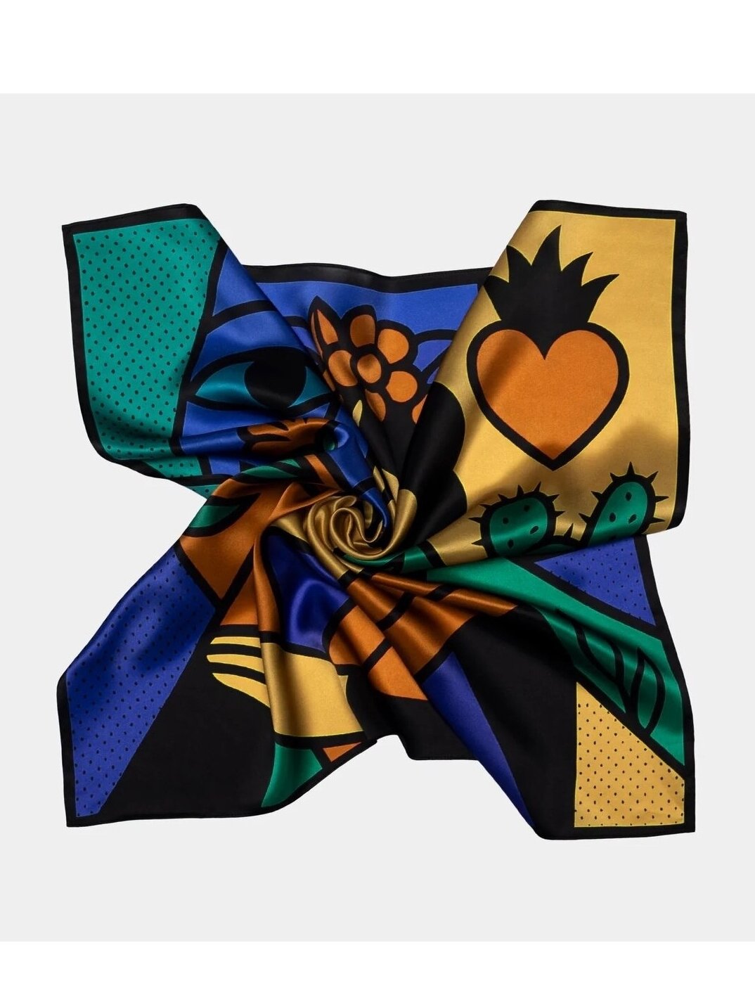 DONUM Šilkinė skarelė - Art NO.41/68X68 CM. 2 DONUM Šilkinė skarelė - Art NO.41/68X68 CM. 2