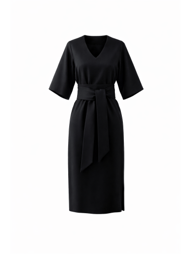 DOKE  JUODA SUKNELĖ Japan-dress