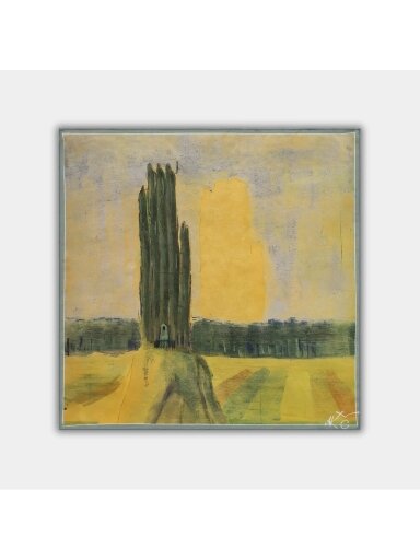 DONUM  M.K. Čiurlionis  šilkinė skarelė - Vasara  68X68 cm