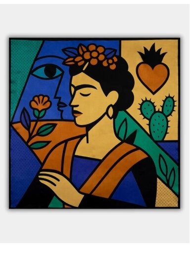 DONUM Šilkinė skarelė - Art NO.41/68X68 CM.