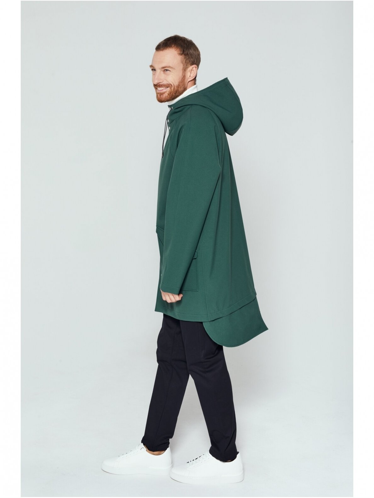 Ducktail Raincoats ŽALIAS CITY LIETPALTIS – tvarios medžiagos 6 Ducktail Raincoats ŽALIAS CITY LIETPALTIS – tvarios medžiagos 6