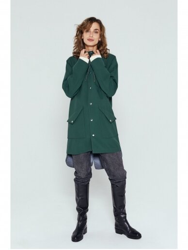 Ducktail Raincoats ŽALIAS CITY LIETPALTIS – tvarios medžiagos Ducktail Raincoats ŽALIAS CITY LIETPALTIS – tvarios medžiagos