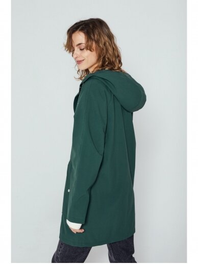 Ducktail Raincoats ŽALIAS CITY LIETPALTIS – tvarios medžiagos 5 Ducktail Raincoats ŽALIAS CITY LIETPALTIS – tvarios medžiagos 5