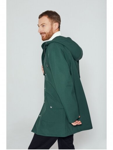 Ducktail Raincoats ŽALIAS CITY LIETPALTIS – tvarios medžiagos 9 Ducktail Raincoats ŽALIAS CITY LIETPALTIS – tvarios medžiagos 9
