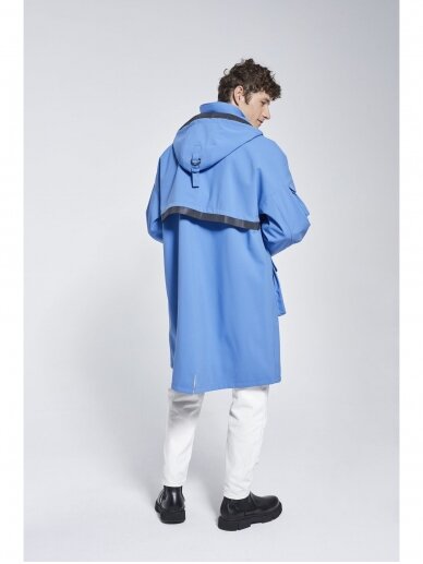 DUCKTAIL MĖLYNAS MARILA UNISEX LIETPALTIS – tvarios medžiagos 8 DUCKTAIL MĖLYNAS MARILA UNISEX LIETPALTIS – tvarios medžiagos 8
