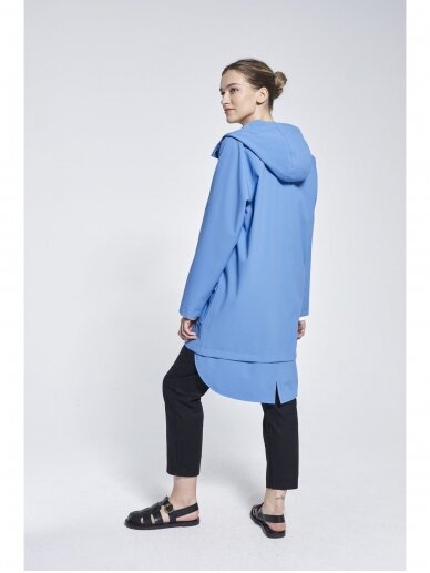 Ducktail MĖLYNAS UNISEX CITY LIETPALTIS – tvarios medžiagos 5 Ducktail MĖLYNAS UNISEX CITY LIETPALTIS – tvarios medžiagos 5