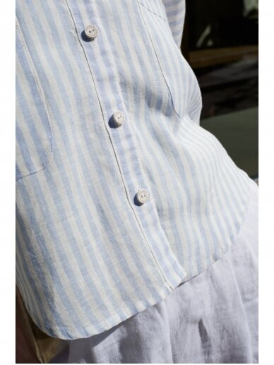 GRAND DUCHESS Trumpi lininiai marškiniai trumpomis rankovėmis "Dreamer" (liet. Svajotoja) 1