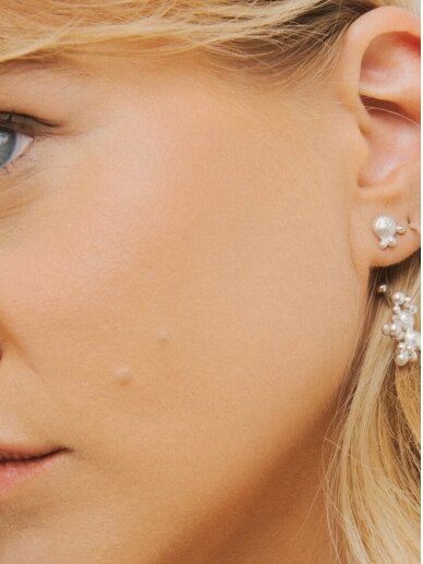 HipoJewelry mini burbuliukų perdirbto sidabro auskarai 1 HipoJewelry mini burbuliukų perdirbto sidabro auskarai 1