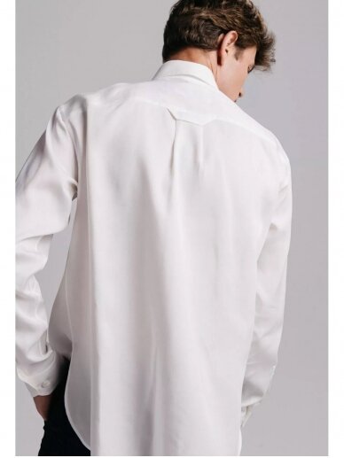 HUGINN MUNINN Uniseksiniai balti Andrumsloft marškiniai 2