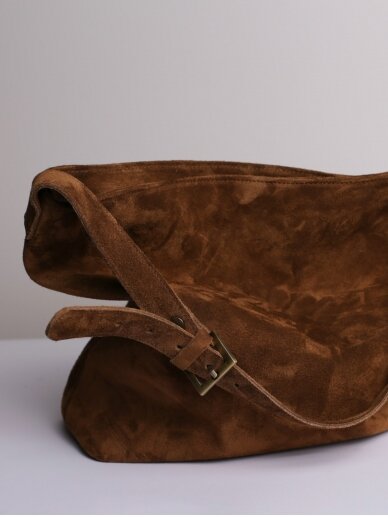 LAVA FLOW verstos odos ruda rankinė TOTE BAG LOLO 8 LAVA FLOW verstos odos ruda rankinė TOTE BAG LOLO 8